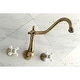 preview thumbnail 32 of 43, Heritage 3-Hole Wall Mount Roman Tub Faucet in Polished Brass