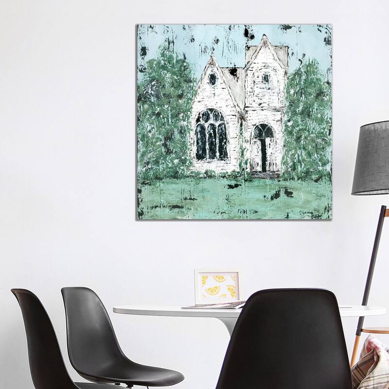 iCanvas "Country Church" by Ashley Bradley Canvas Print - 37x37x1.5