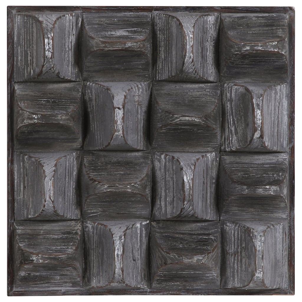 Distressed Wall Decor - 20.25" - Gray and Brown