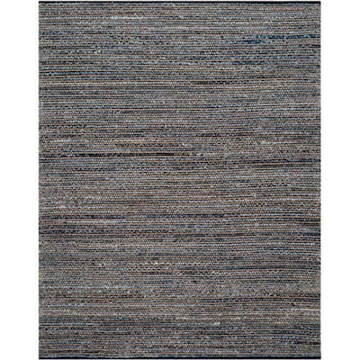 Gothic Accent Rug 2x3 Blue - Handmade Flatweave Cotton Jute Area Rug for Entryway Living Room Bedroom - 36 x 24