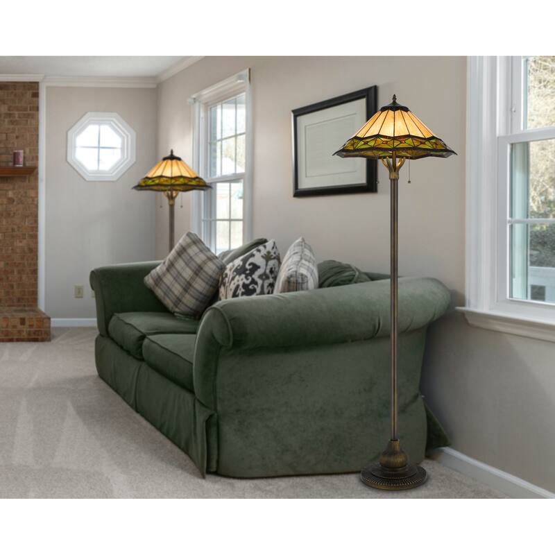 Armscroft 62" Height Bronze Resin Floor Lamp - One Size