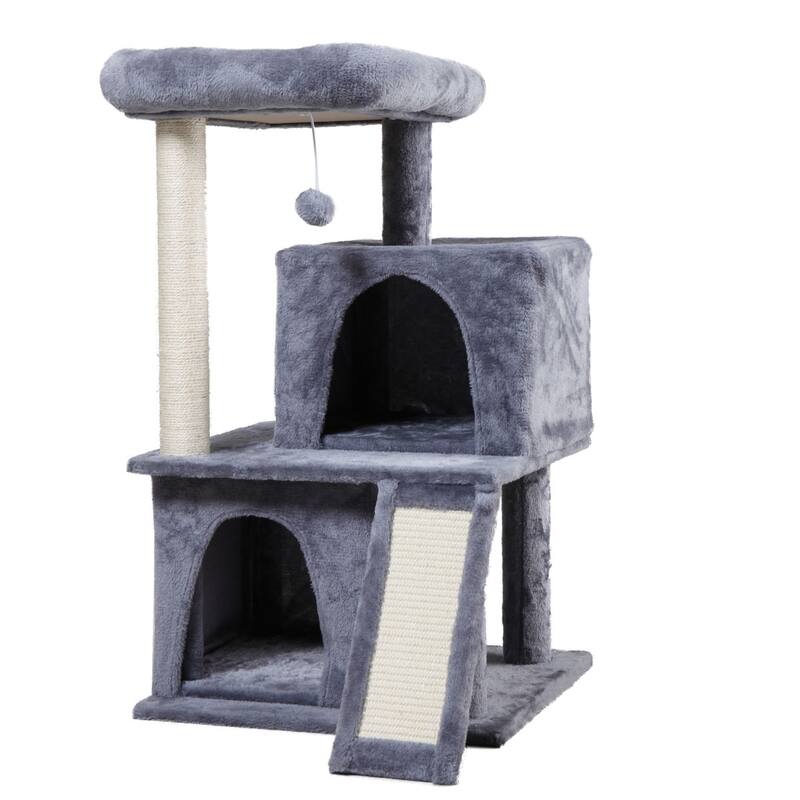 Double-layer Cat Tree with Cat House and Ladder