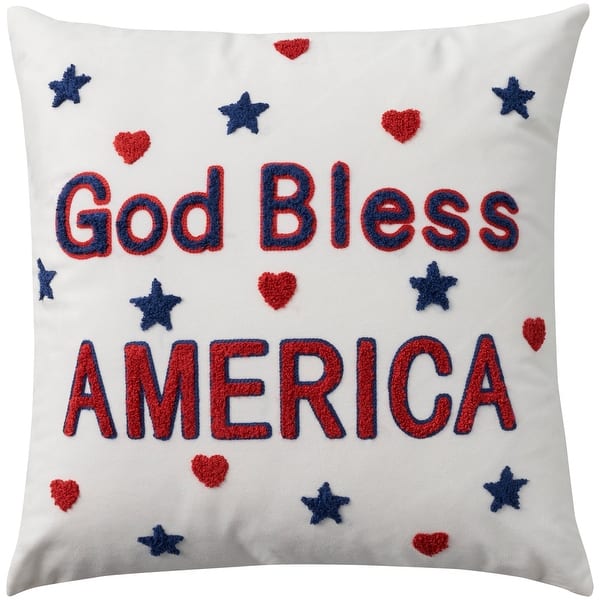 slide 2 of 4, Mina Victory Holiday Pillows Quotes & Sayings Throw Pillow White - 18" x 18"