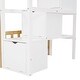 preview thumbnail 13 of 12, Stairway Twin-over-Twin Bunk Bed,House Bed with Window and Shelf