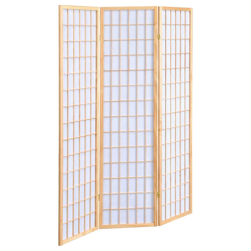 Carrie 3-Panel Room Divider Folding Shoji Screen