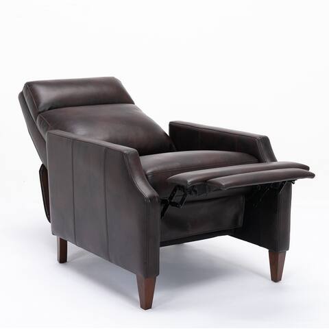 Brooklyn Faux Leather Push Back Recliner by Greyson Living