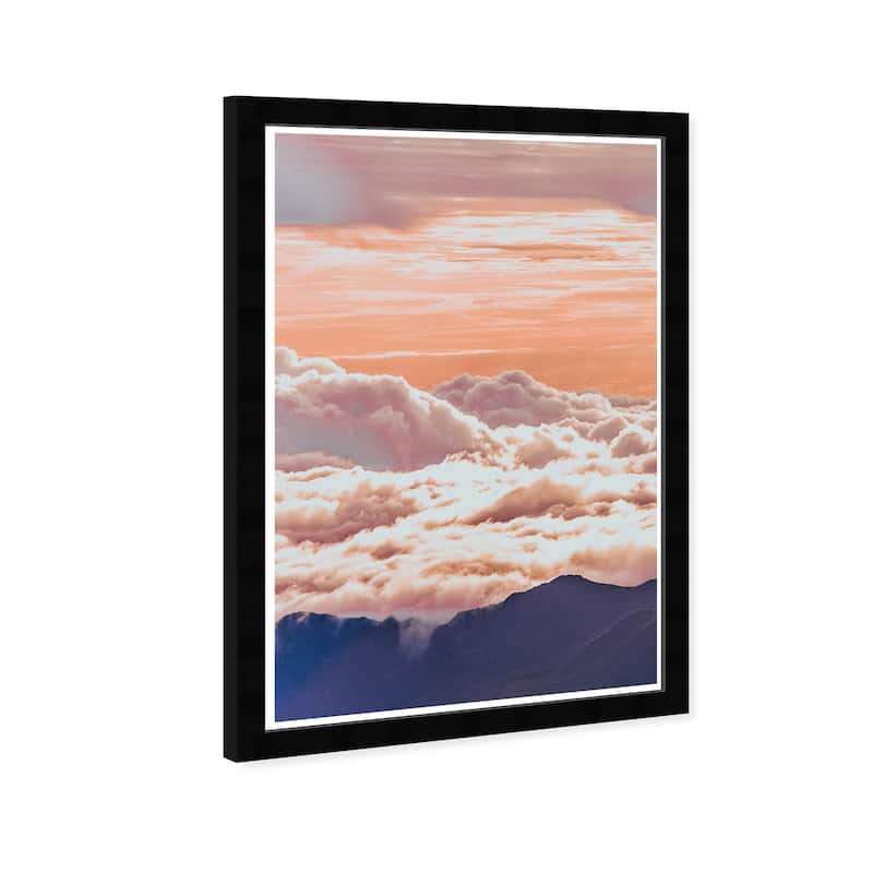 Wynwood Studio Prints Nature and Landscape There up Beautiful Orange and Pastel Orange Rustic Wall Art Canvas Print
