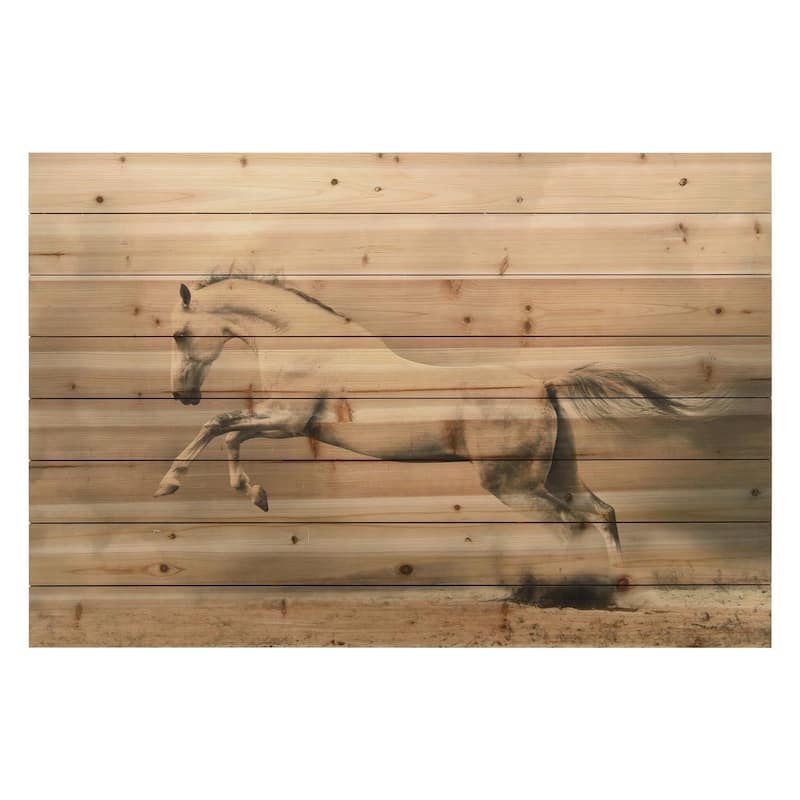"Old Car" Arte de Legno Digital Print on Solid Wood Wall Art