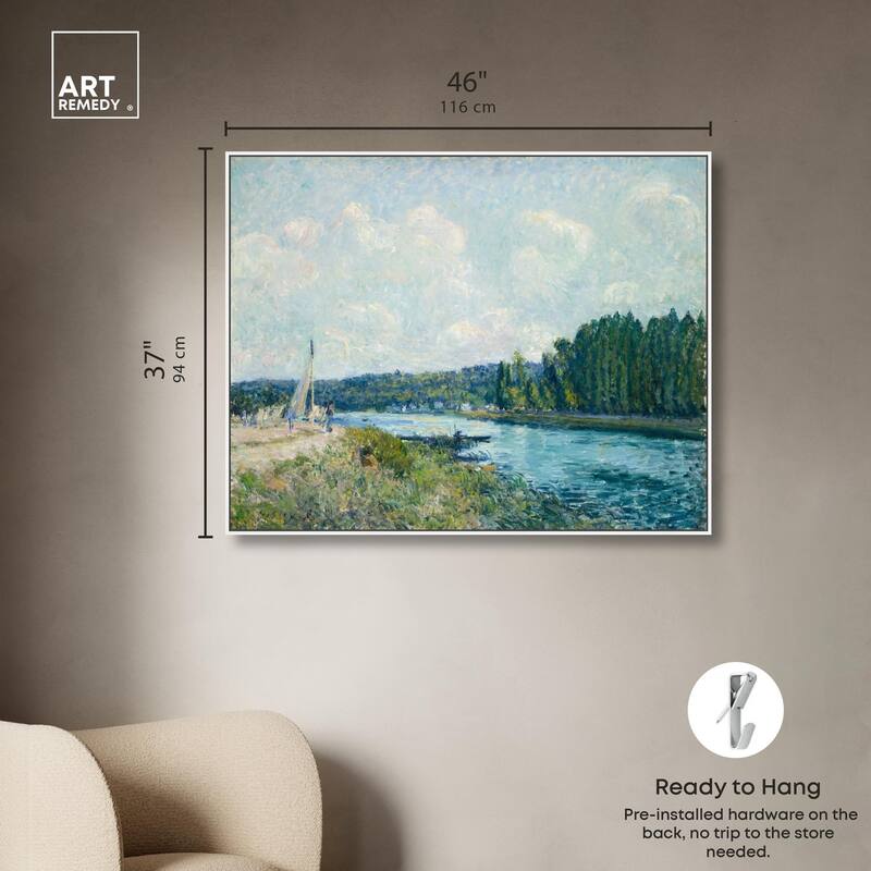 Sisley Banks of the Oise Canvas by Art Remedy