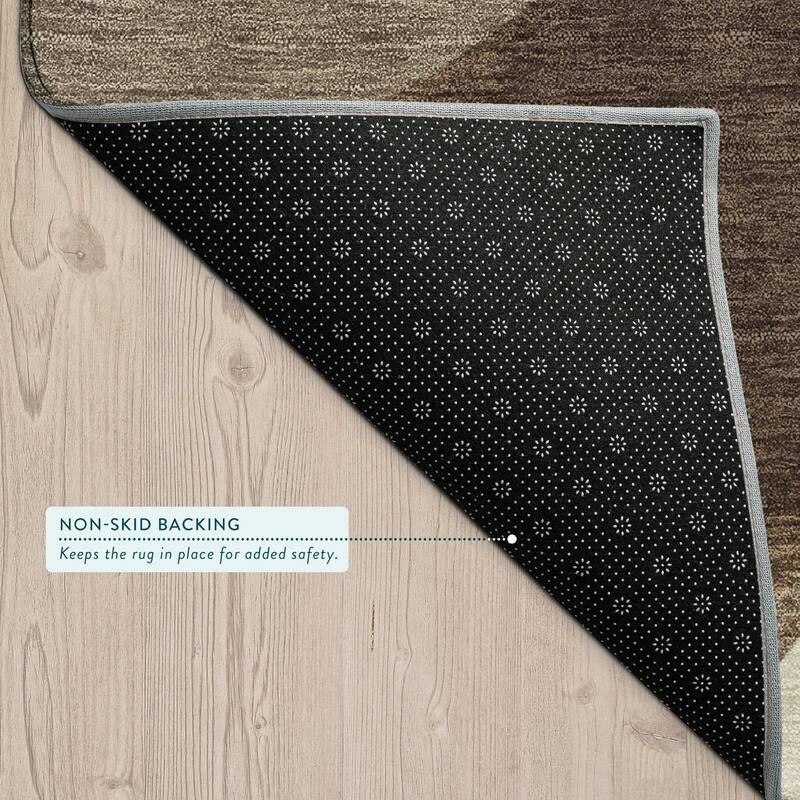 Machine Washable Indoor/ Outdoor Modern Hays Chantille Rug