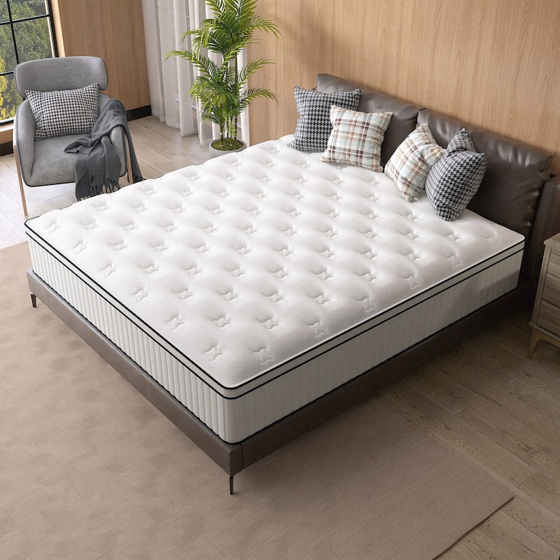 12 Inch Hybrid Queen Mattress in a Box with Pocket Springs