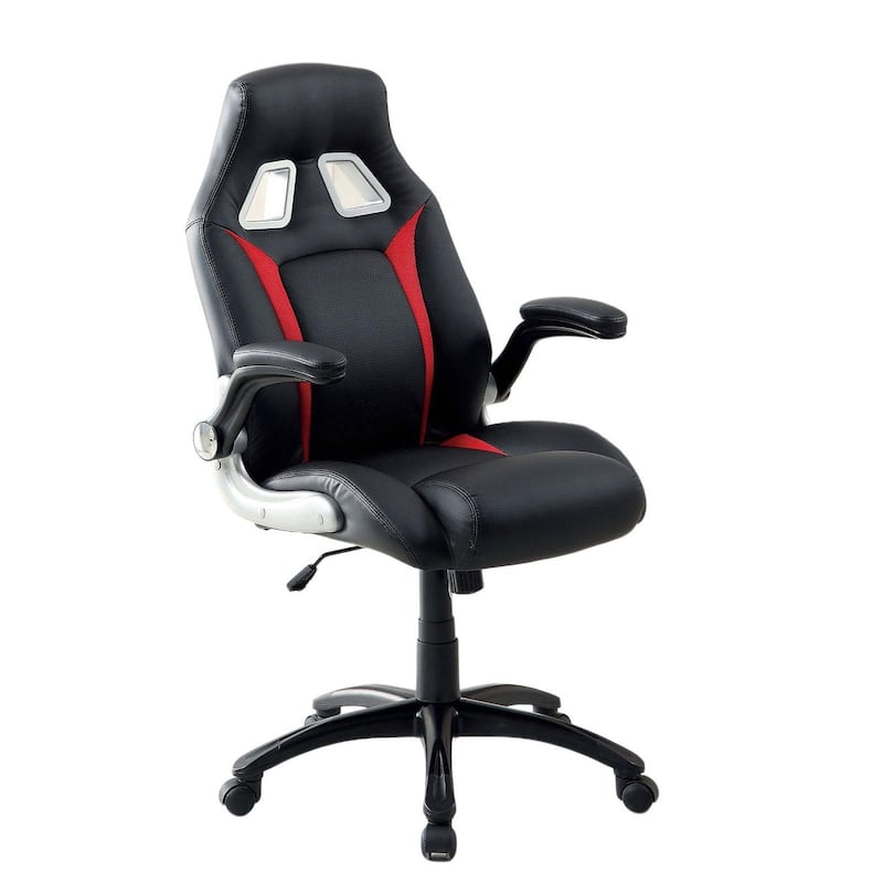 Modern Contemporary Padded Office Chair Pneumatic Height Adjustable An Wheel Legs