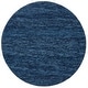 preview thumbnail 74 of 105, SAFAVIEH Handmade Natura Eduina New Zealand Wool Rug 6' Round - Navy/Blue - Round