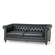 preview thumbnail 17 of 39, Castalia Nailhead Trim Chesterfield Sofa by Christopher Knight Home - 78.75" L x 33.50" W x 28.00" H
