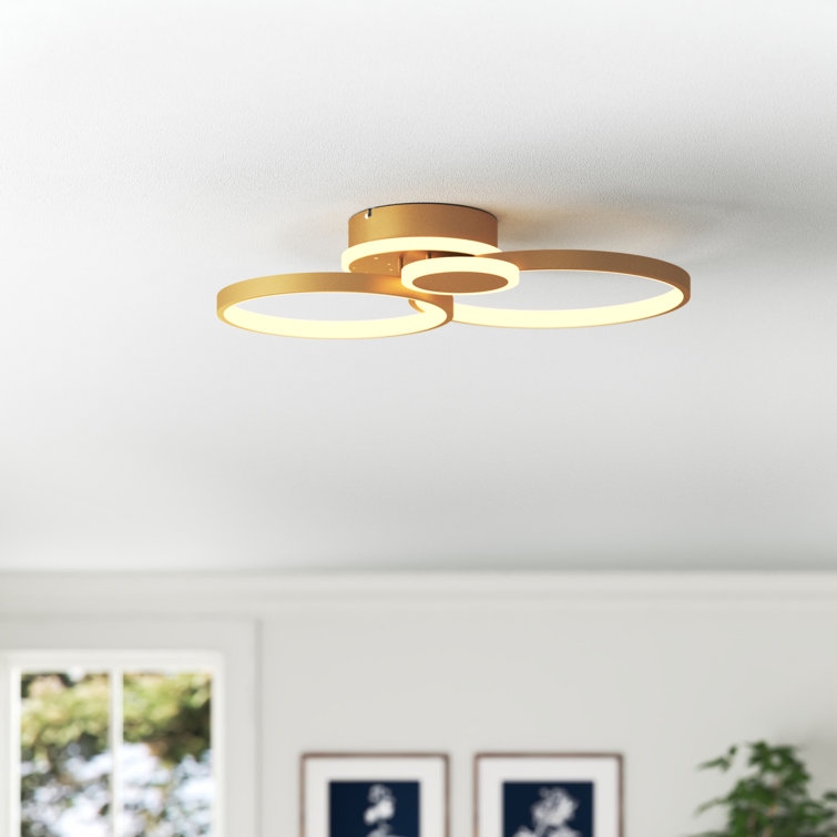 3点セット✖︎3 Maxax 3 - Light 31.8'' Cluster Circle LED Flush Mount - N/A
