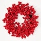 preview thumbnail 1 of 1, 16" Red Berry Wreath on Natural Twig Base - Multicolor