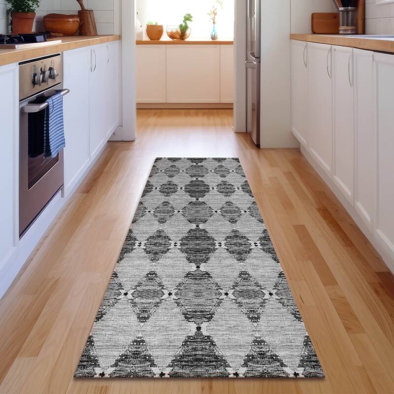 Premium Washable Super Soft Moroccan Boho Mayfield Rug - Gray - 2' 3" x 7' 6" - Runner