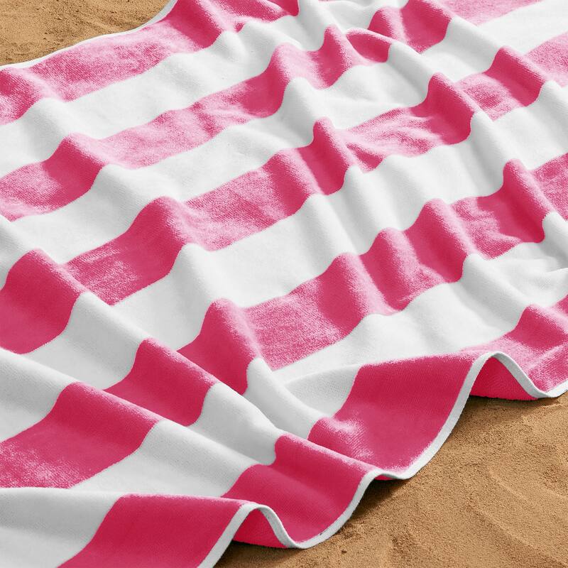 Luxurious Cotton Cabana Stripe Beach Towel