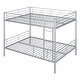 preview thumbnail 11 of 14, Full Over Full Size Metal Bunk Bed with Ladder
