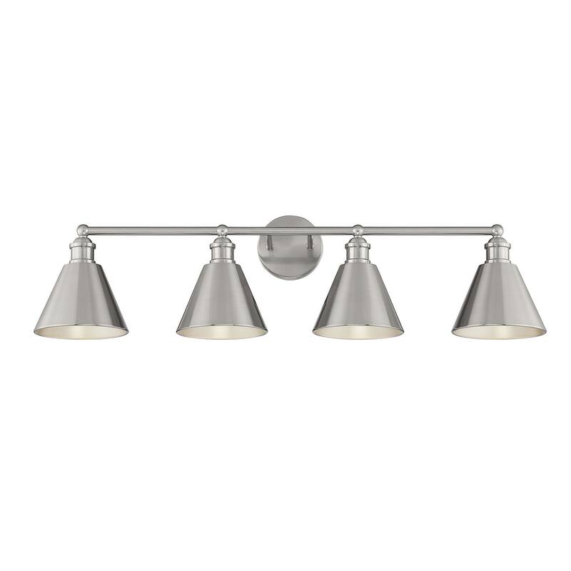 Meridian M80065 4 Light 38" Wide Bathroom Vanity Light - Brushed Nickel