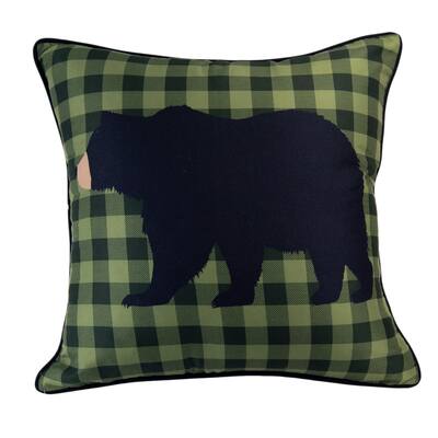 Wilderness Pine Bear Decorative Pillow by Donna Sharp