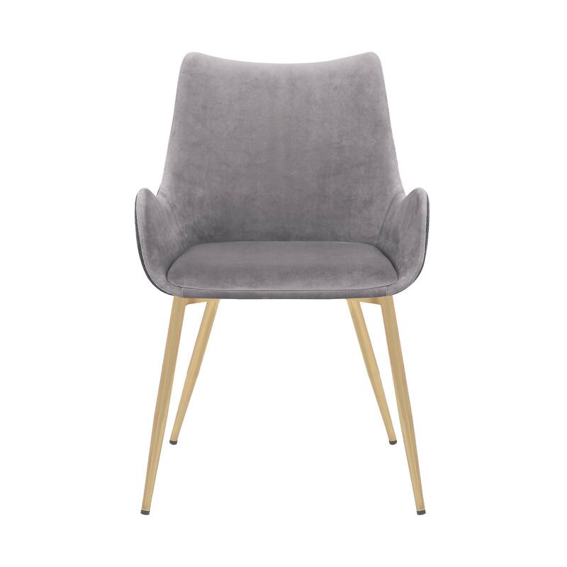 Avery Upholstered Dining Chair with Gold Legs