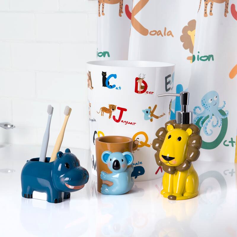 Animal Alphabet Wastebasket