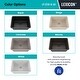 preview thumbnail 8 of 8, 23 Inch Lexicon Platinum Quartz Composite Drop-in Undermount Single Bowl Galaxy White Kitchen Sink LP-2318-W-SO