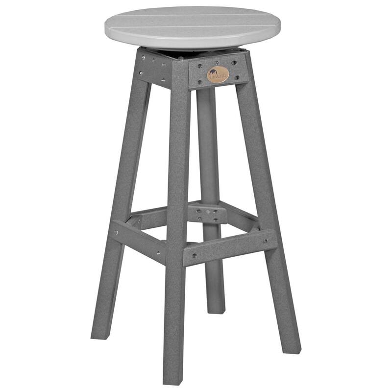 Poly Lumber Bar Stool - Dove Gray & Slate