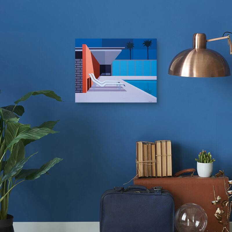 Modernist California Living by Andy Burgess Canvas Art Print