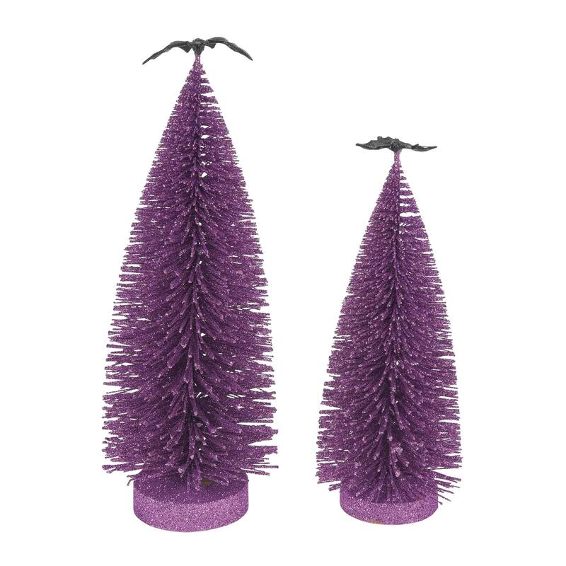 Department 56 Village Halloween Gone Batty Trees Accessory - Set of 2 - 6014700