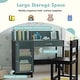 preview thumbnail 6 of 8, Gymax Kids Study Desk & Chair Set w/Chair 2 Storage Cabinets Drawer 4