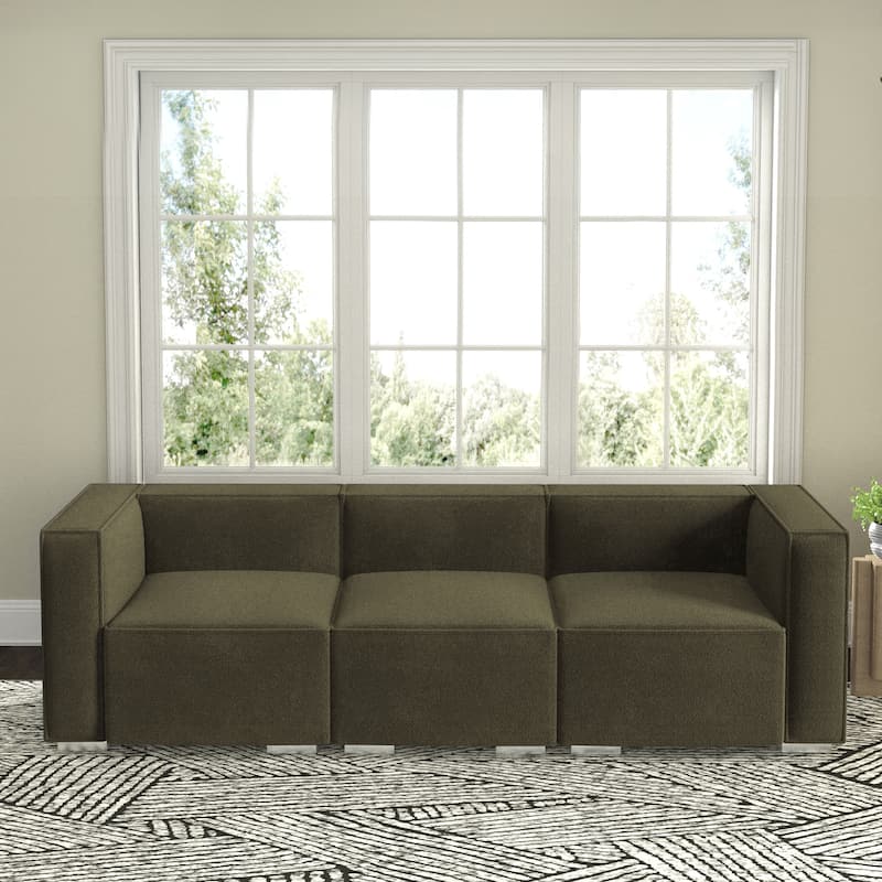 Wayna 3-seater sofa, sofa with solid wood frame, Living Room Sofa - 31.5"*97"*7"