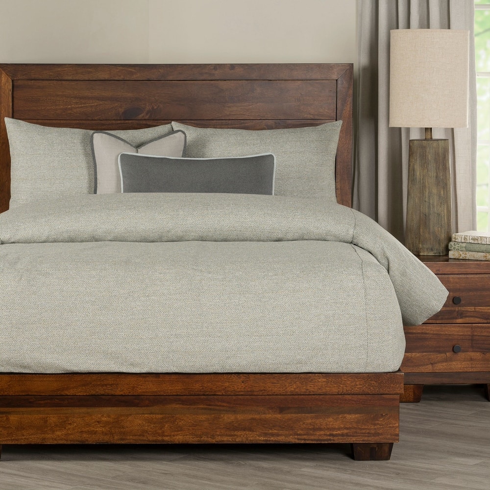 Performance Tweed Bed-Cap Comforter Set with Tailored Corners