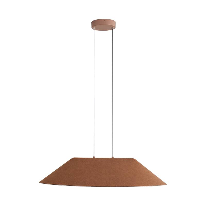 Faroe 30" LED Pendant in Coffee/Black - Brown