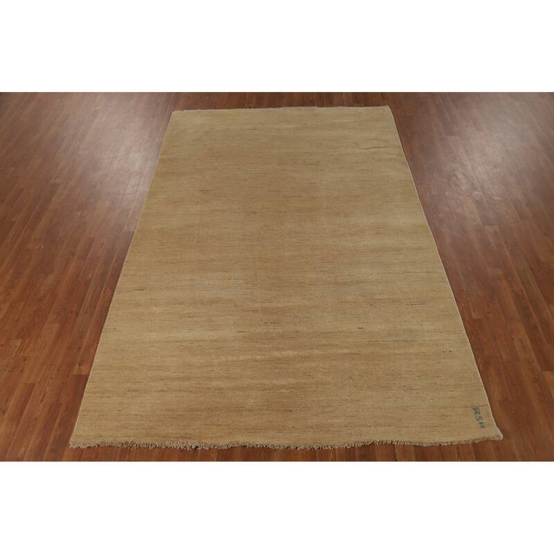 Gabbeh Modern Area Rug Handmade Wool Carpet - 6'0"x 9'2"