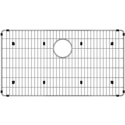 Elkay 28-1/4" L x 15-1/4" W Stainless Steel Basin Rack with Rubber - Stainless Steel