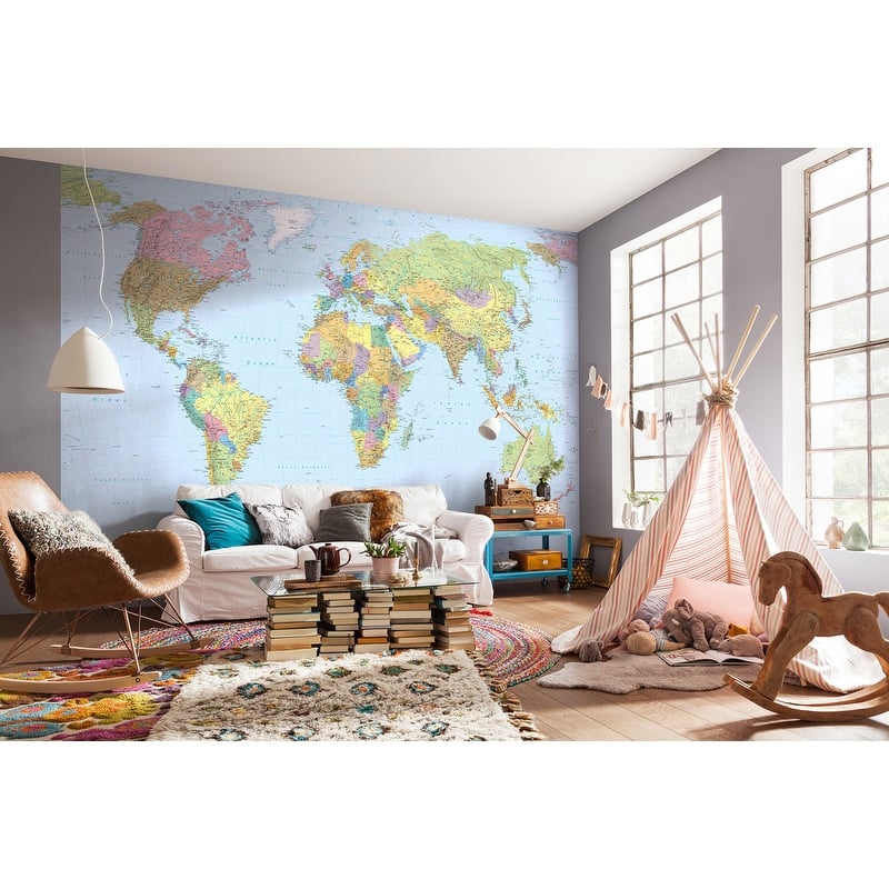Komar World Map Mural