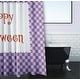 preview thumbnail 3 of 1, Halloween Happy Halloween Checks Shower Curtain