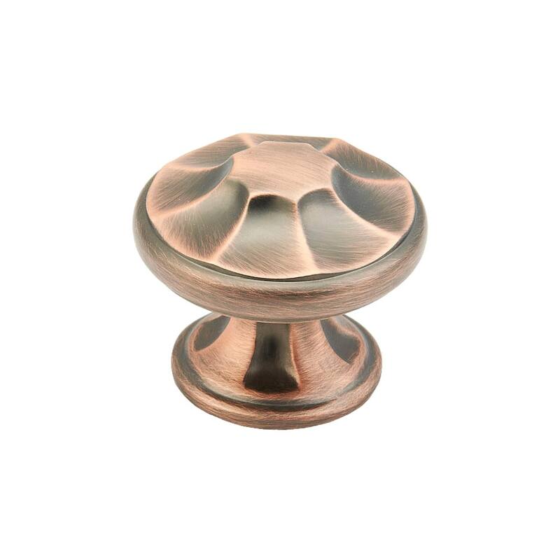 Schaub and Company Empire 1-3/8" Decorative Round Mushroom Cabinet - Empire Bronze