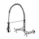 preview thumbnail 4 of 4, Heritage Two-Handle Wall-Mount Pull-Down Sprayer Kitchen Faucet Polished Chrome