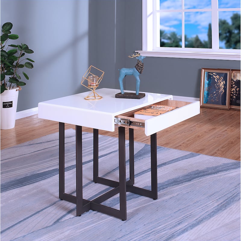Granala Contemporary Steel 2-Piece Storage Coffee Table Set by Furniture of America