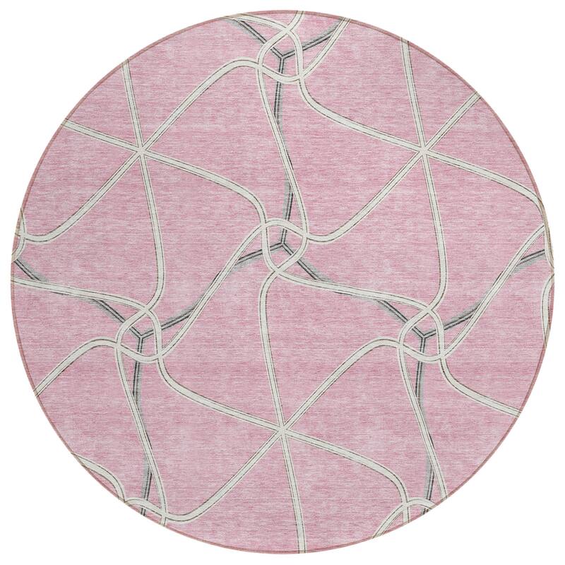 HomeRoots Geometric Contemporary Rectangle Outdoor Rug