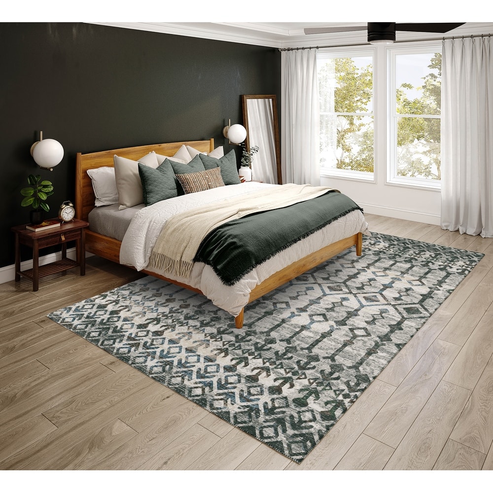Indoor/ Outdoor Addison Bravado Morroccan Washable Area Rug