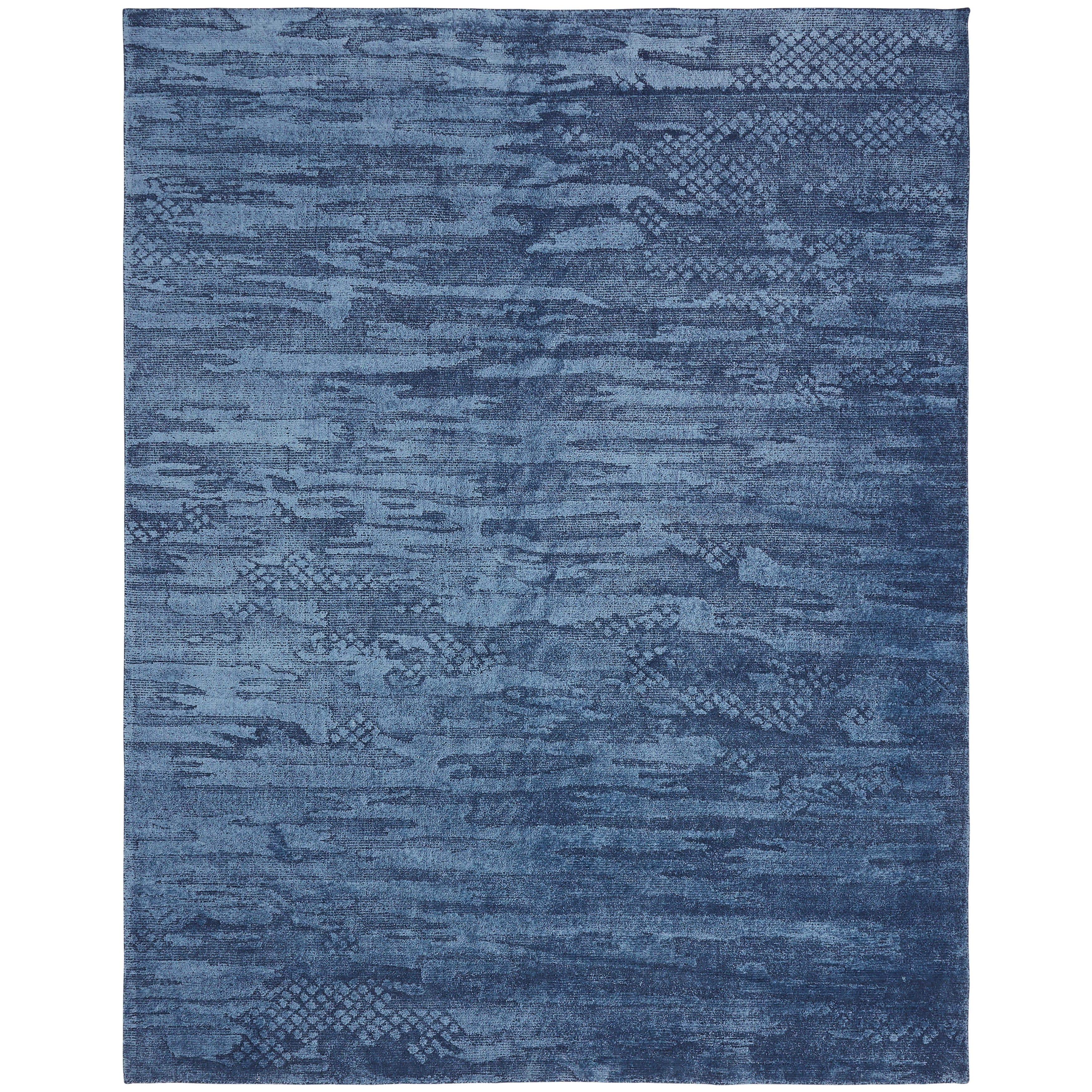 Handmade Blue Area Rug