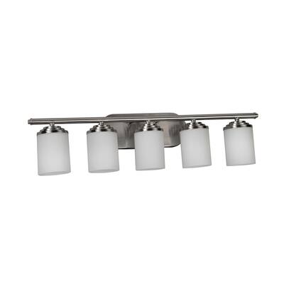 Vernon 5-light Satin Nickel Vanity Light