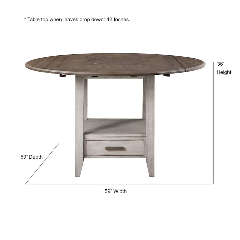 Steve Silver Aldrich 5-piece Drop-leaf Counter Height Dining Set