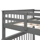preview thumbnail 9 of 25, Stairway Full-over-Full Bunk Bed with Storage and Guard Rail for Bedroom, Dorm, Gray