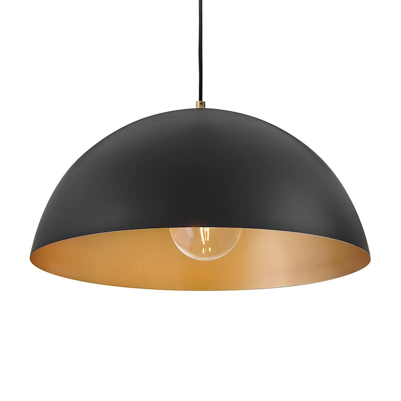 Lark 83304 Lou 1 Light 22" Wide Pendant with Steel Shade