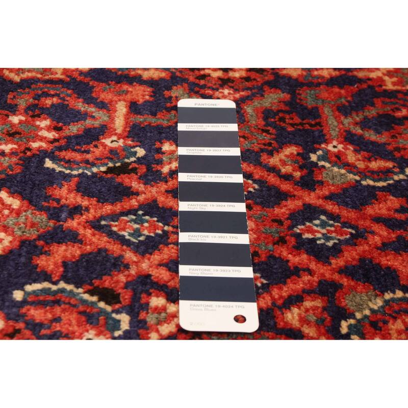 ECARPETGALLERY Hand-knotted Andelz Navy Wool Rug - 3'8 x 9'8